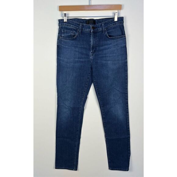 J Brand Tyler Jeans Slim Fit Taper Medium Blue Wash Denim Men’s size 34 - Picture 1 of 10